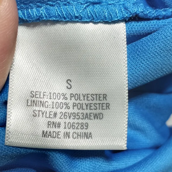 Miami Franchesca's Blue Floral Romper size Small - Picture 7 of 8